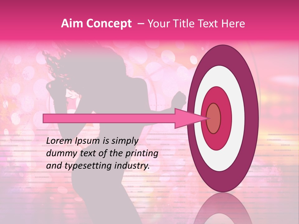 Move Black Laser PowerPoint Template