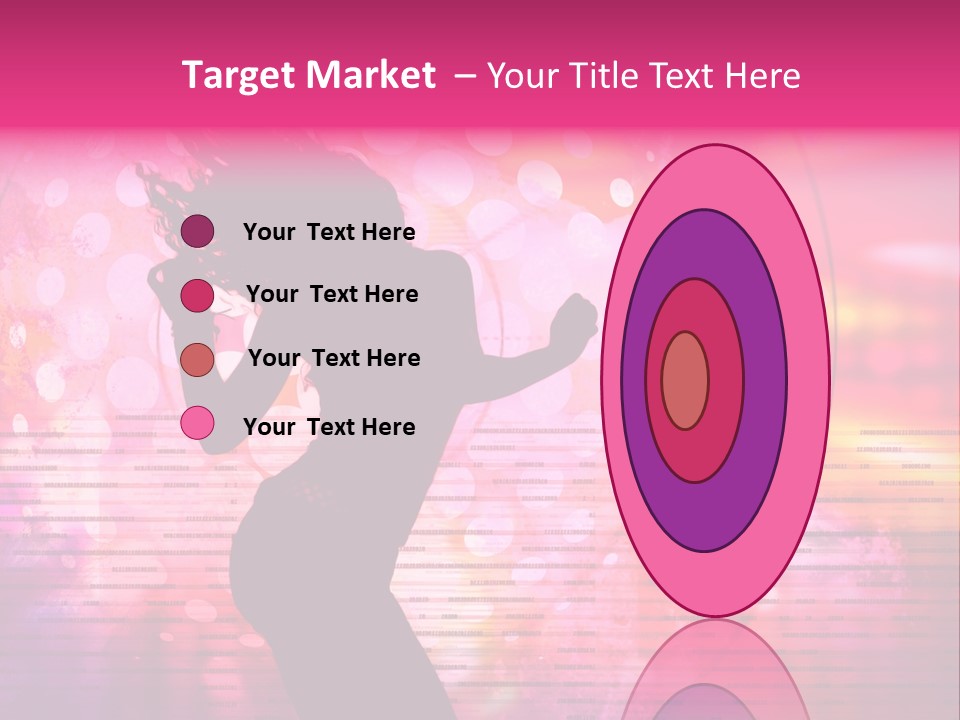 Move Black Laser PowerPoint Template