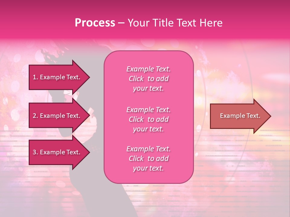 Move Black Laser PowerPoint Template