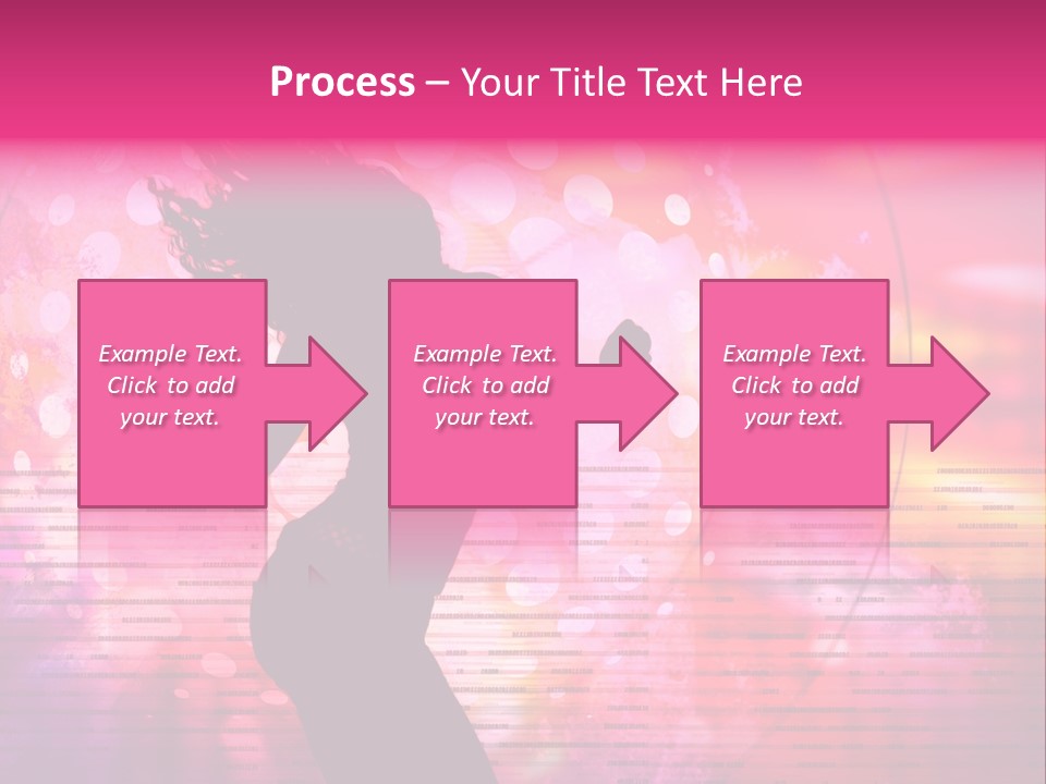 Move Black Laser PowerPoint Template