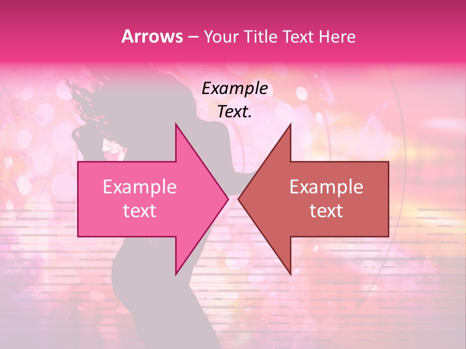 Move Black Laser PowerPoint Template