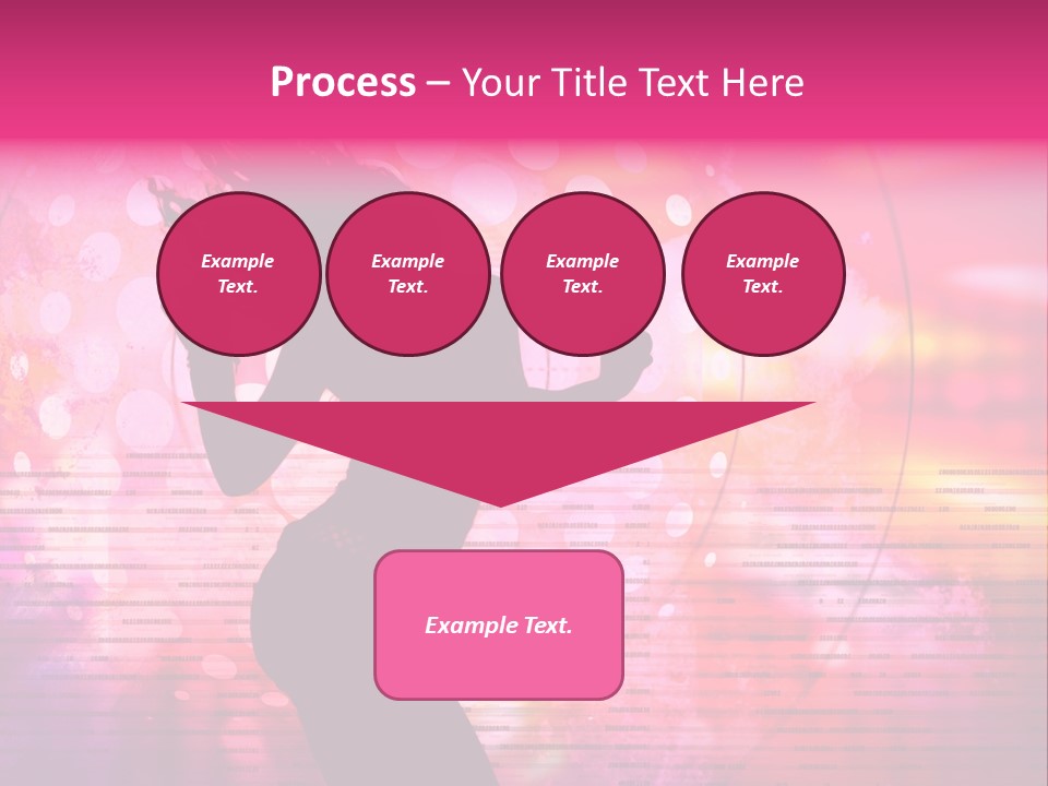 Move Black Laser PowerPoint Template