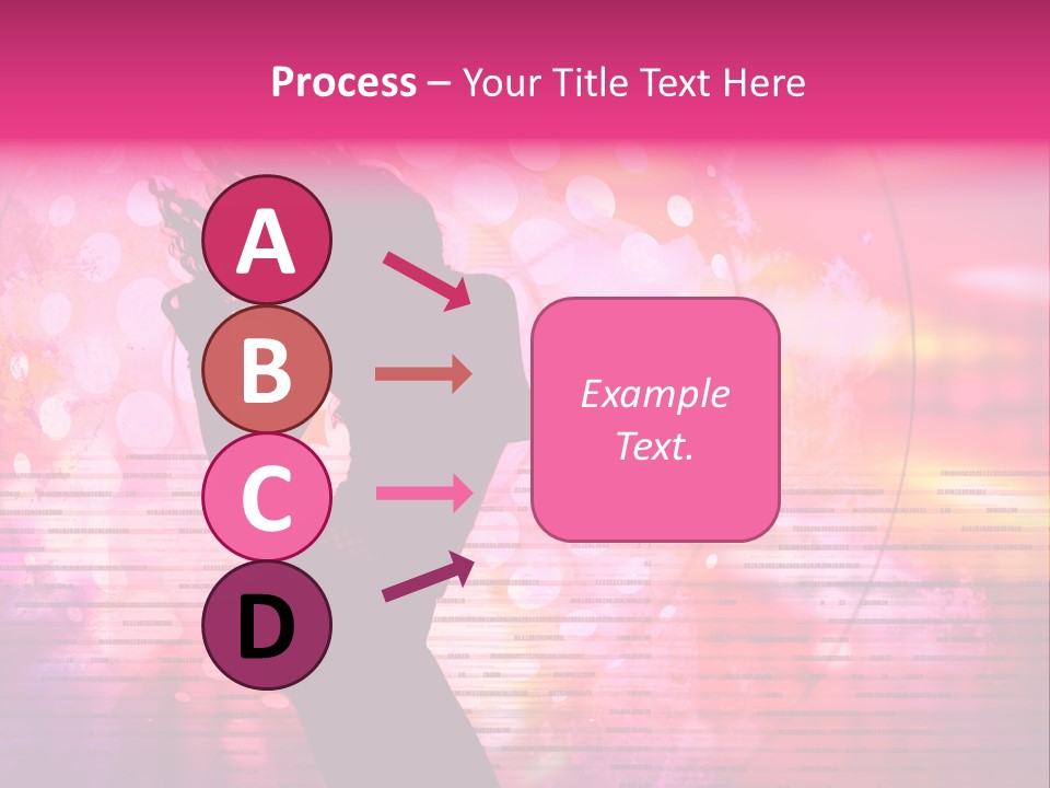 Move Black Laser PowerPoint Template