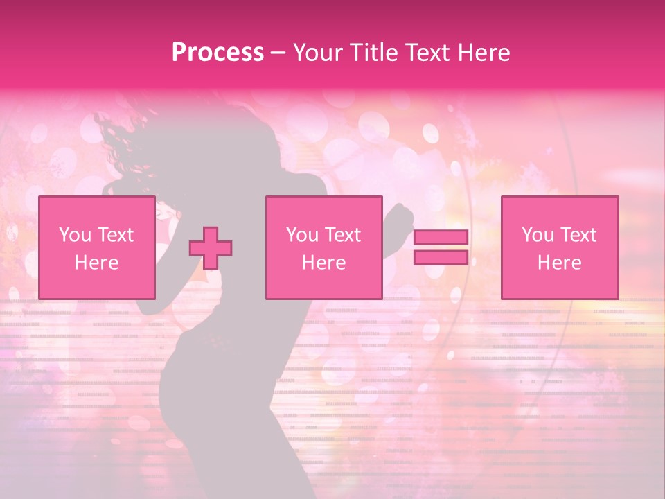 Move Black Laser PowerPoint Template