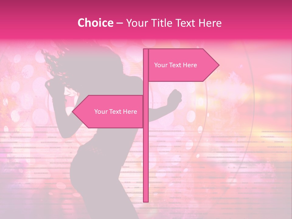 Move Black Laser PowerPoint Template