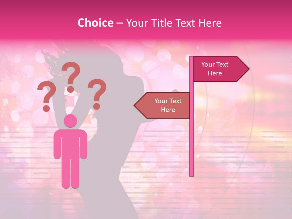 Move Black Laser PowerPoint Template