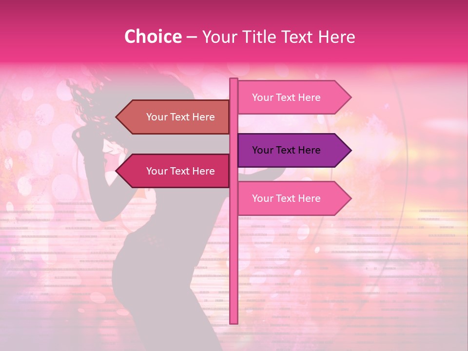 Move Black Laser PowerPoint Template