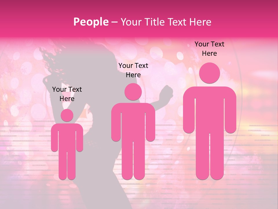 Move Black Laser PowerPoint Template