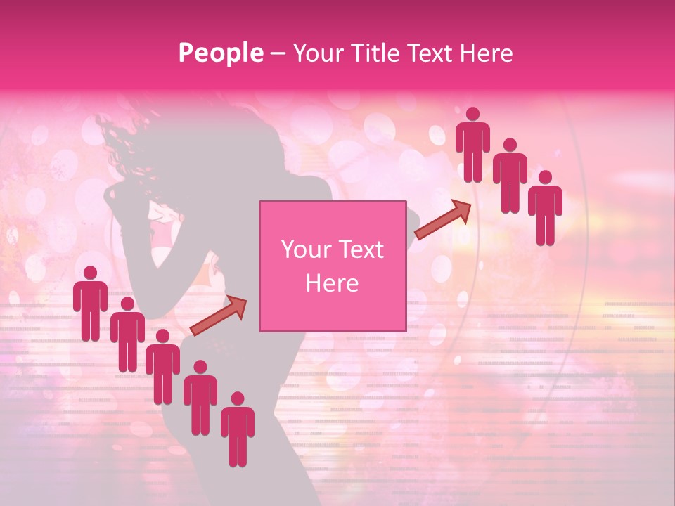 Move Black Laser PowerPoint Template