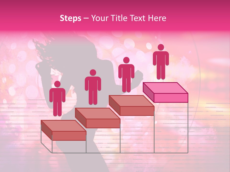 Move Black Laser PowerPoint Template