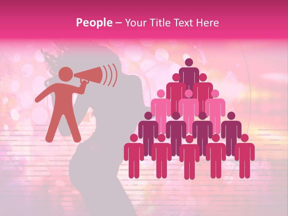 Move Black Laser PowerPoint Template