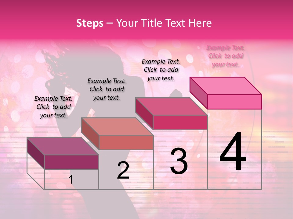 Move Black Laser PowerPoint Template