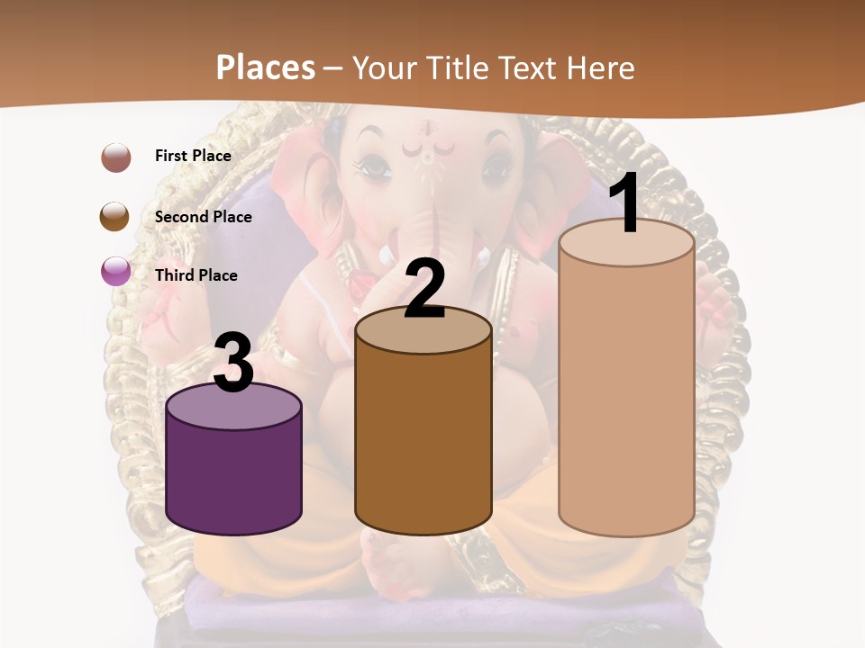 White Religious Idol PowerPoint Template