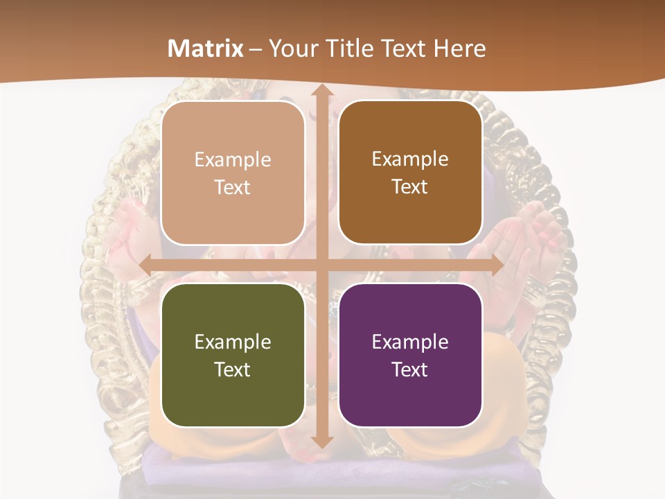 White Religious Idol PowerPoint Template