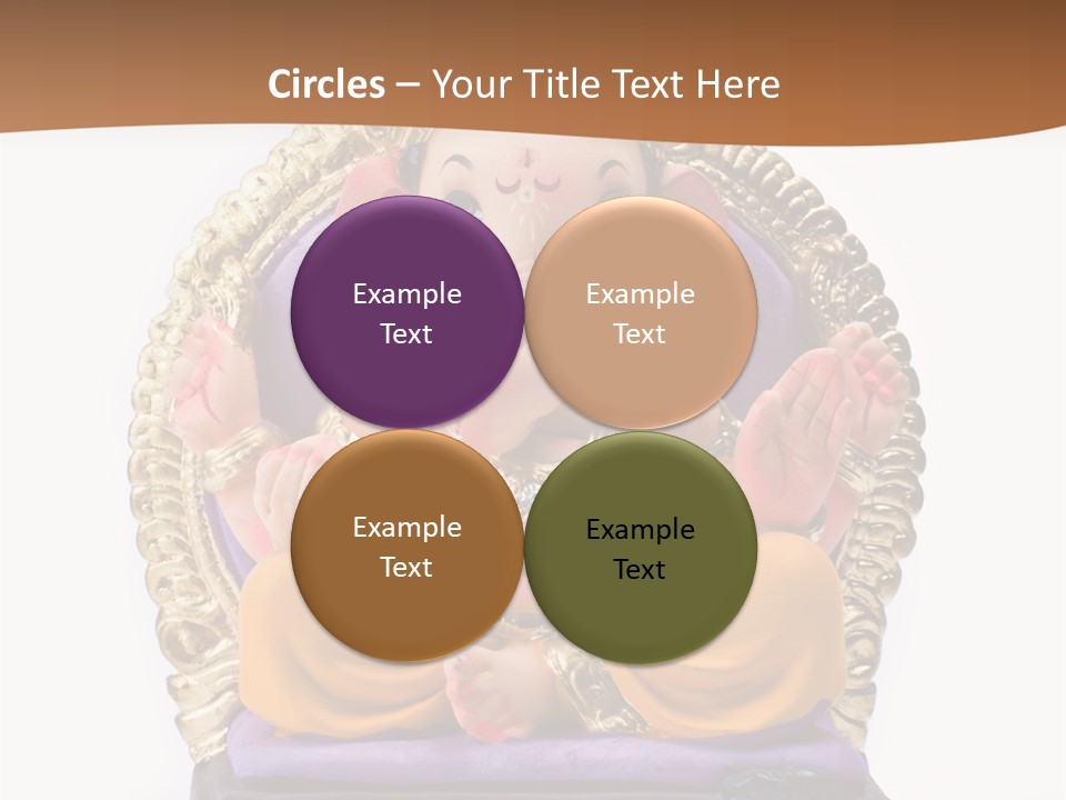 White Religious Idol PowerPoint Template