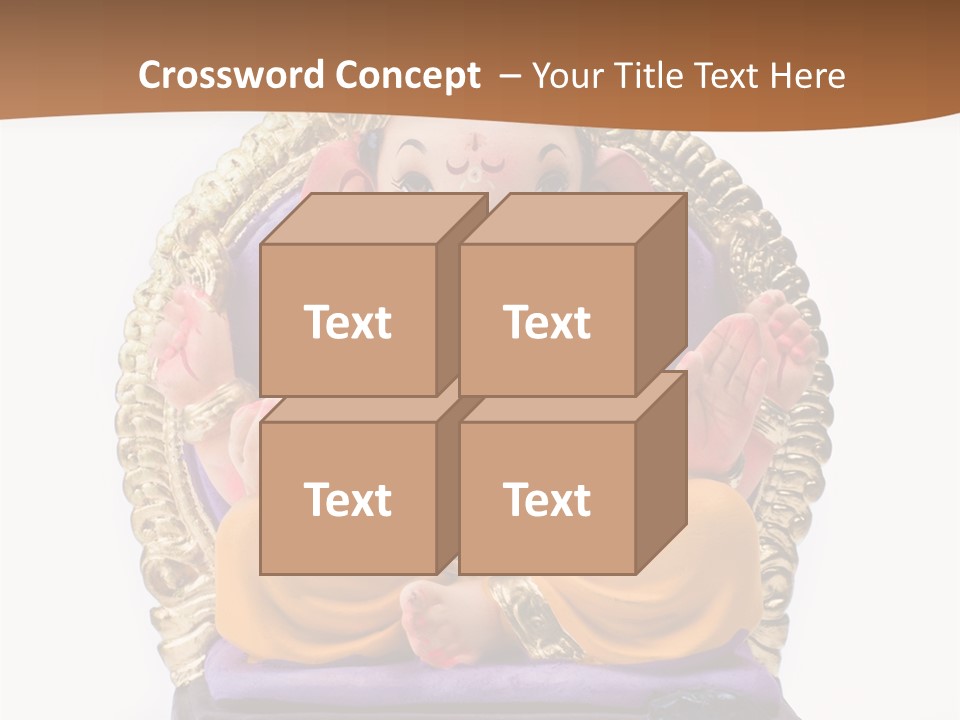 White Religious Idol PowerPoint Template