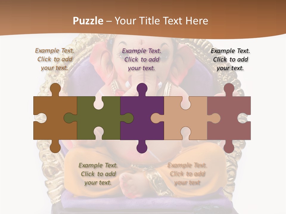 White Religious Idol PowerPoint Template