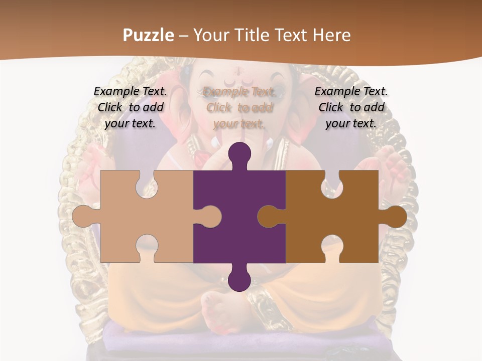 White Religious Idol PowerPoint Template