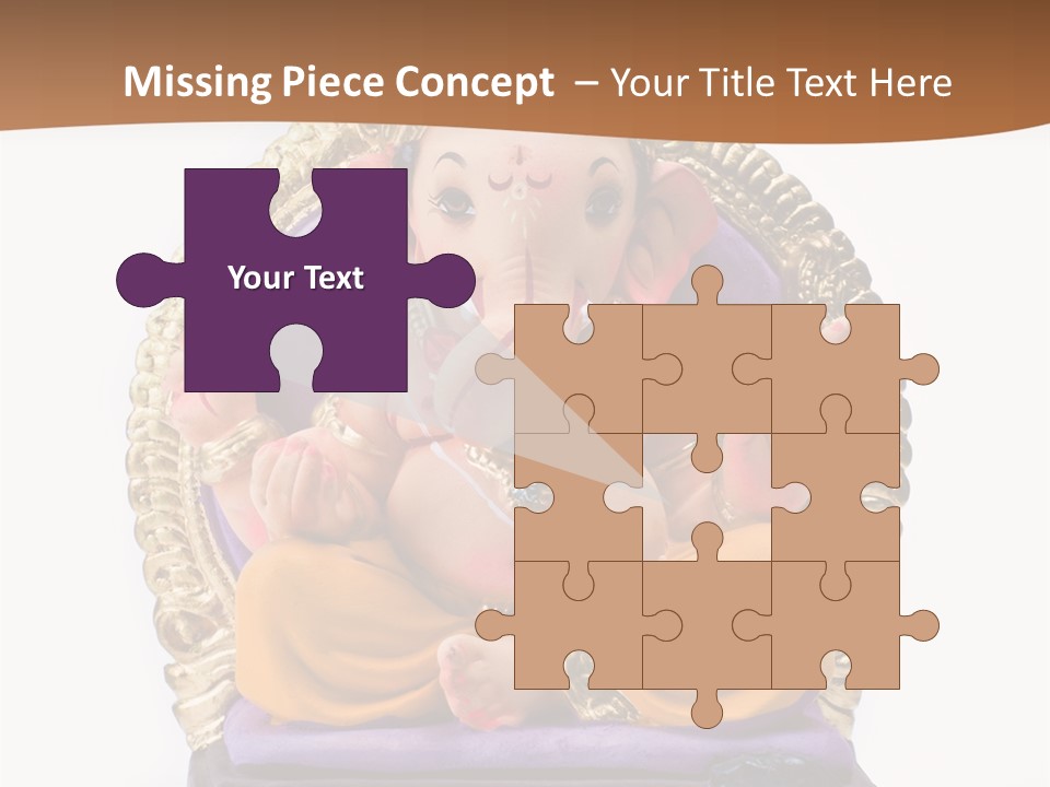 White Religious Idol PowerPoint Template