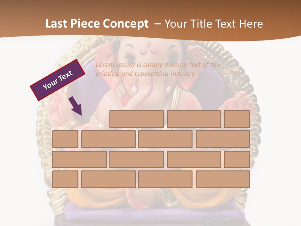 White Religious Idol PowerPoint Template