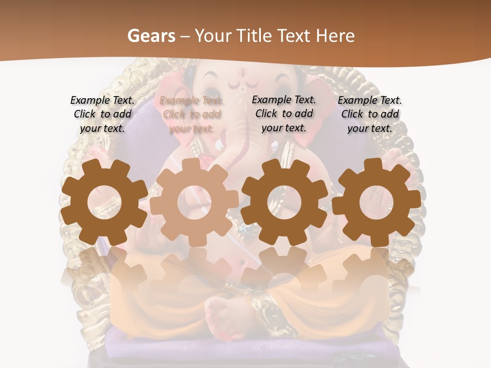 White Religious Idol PowerPoint Template