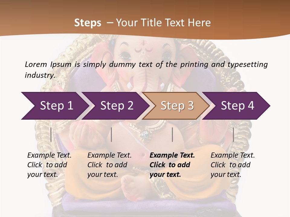 White Religious Idol PowerPoint Template