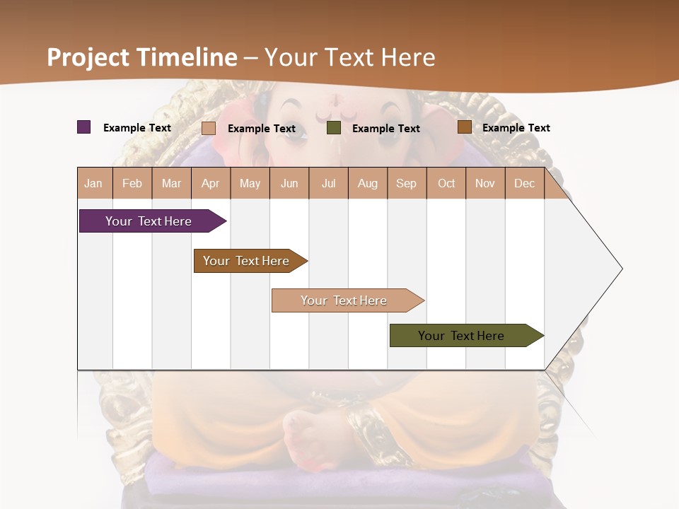 White Religious Idol PowerPoint Template