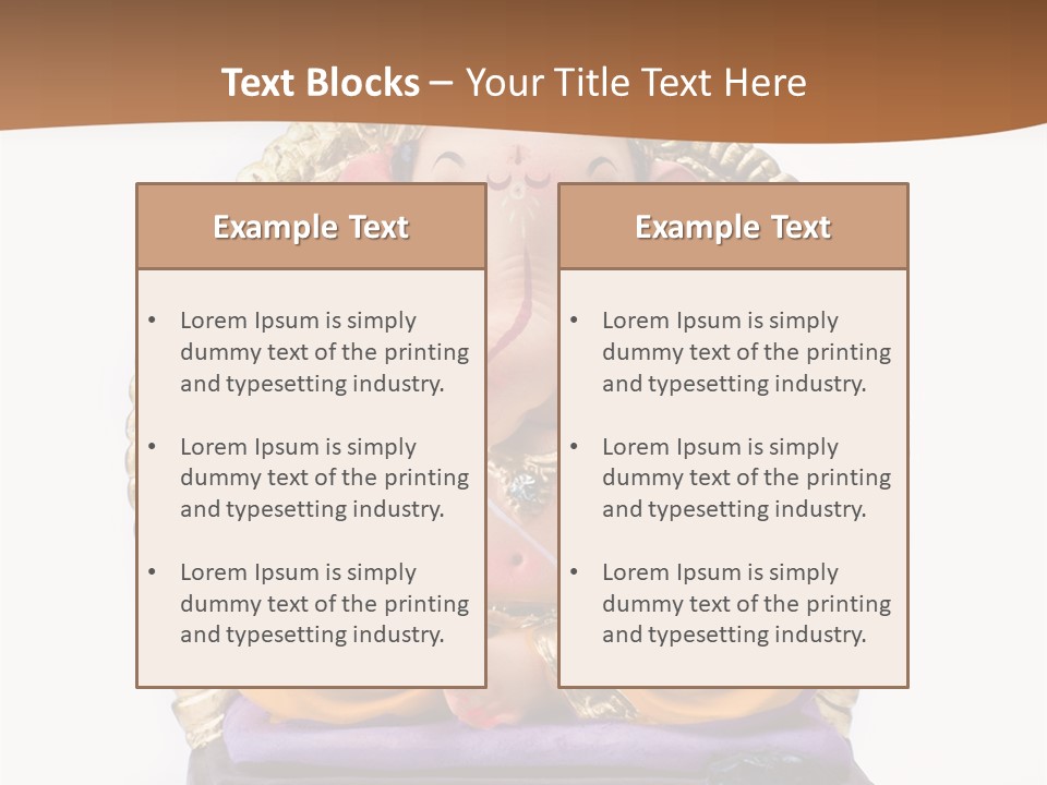 White Religious Idol PowerPoint Template