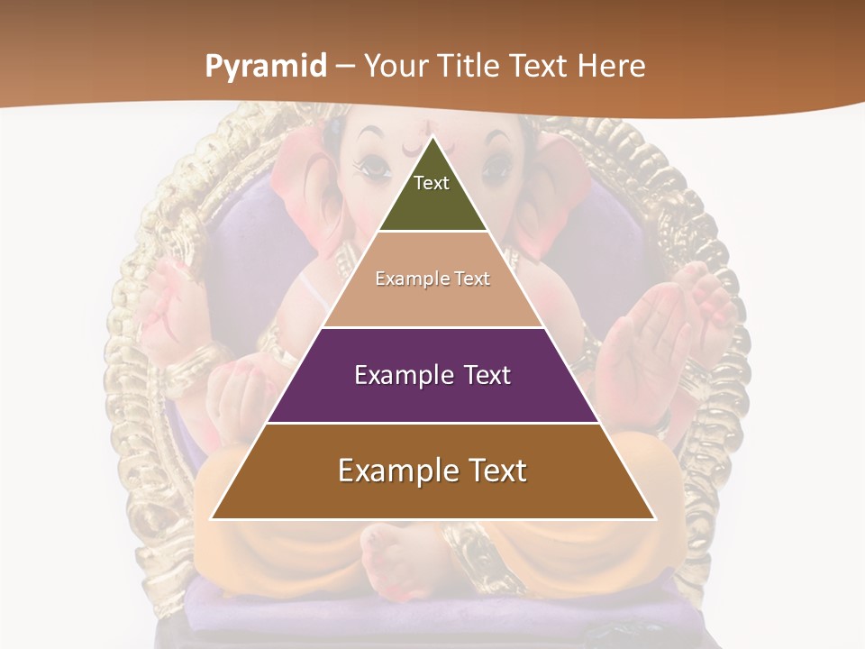 White Religious Idol PowerPoint Template