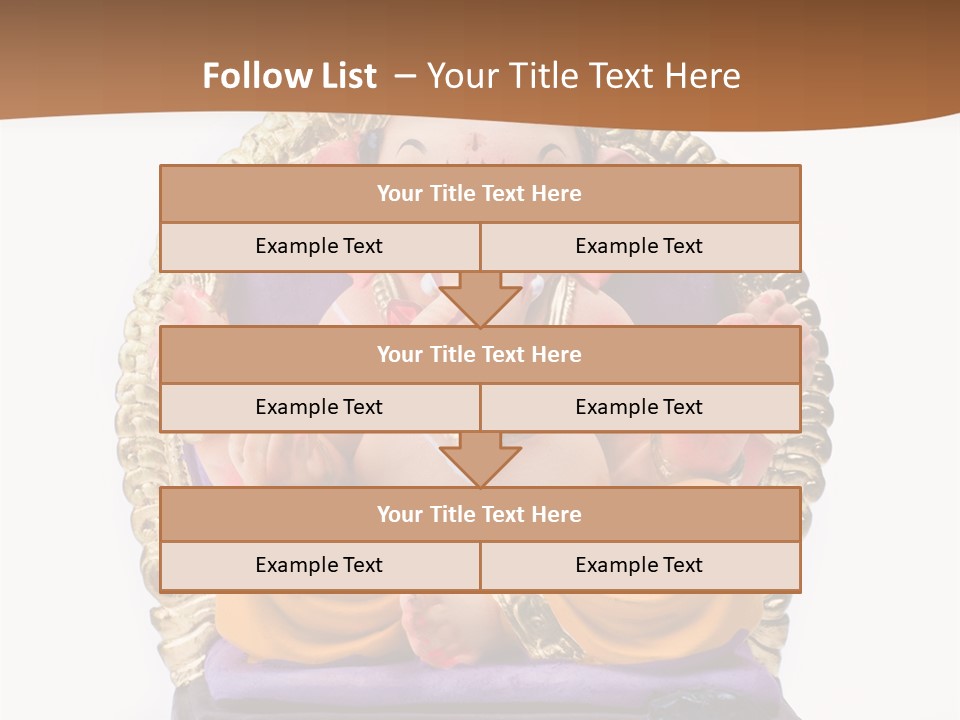 White Religious Idol PowerPoint Template