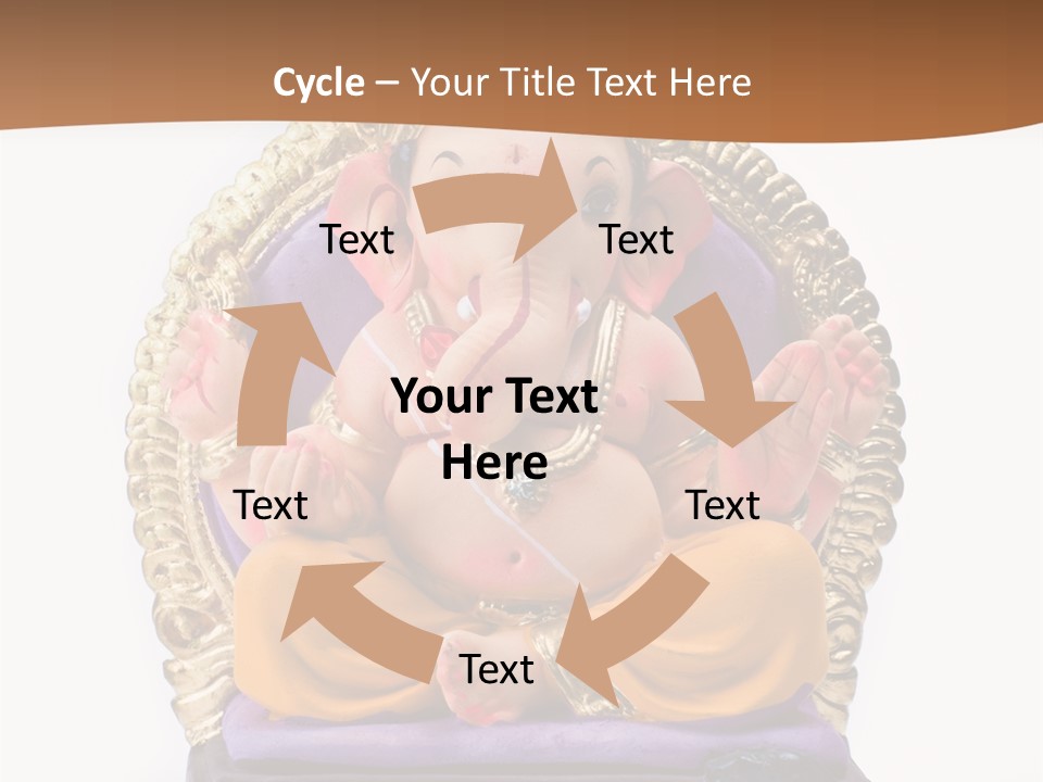 White Religious Idol PowerPoint Template