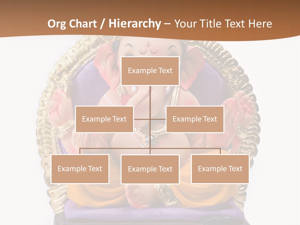 White Religious Idol PowerPoint Template