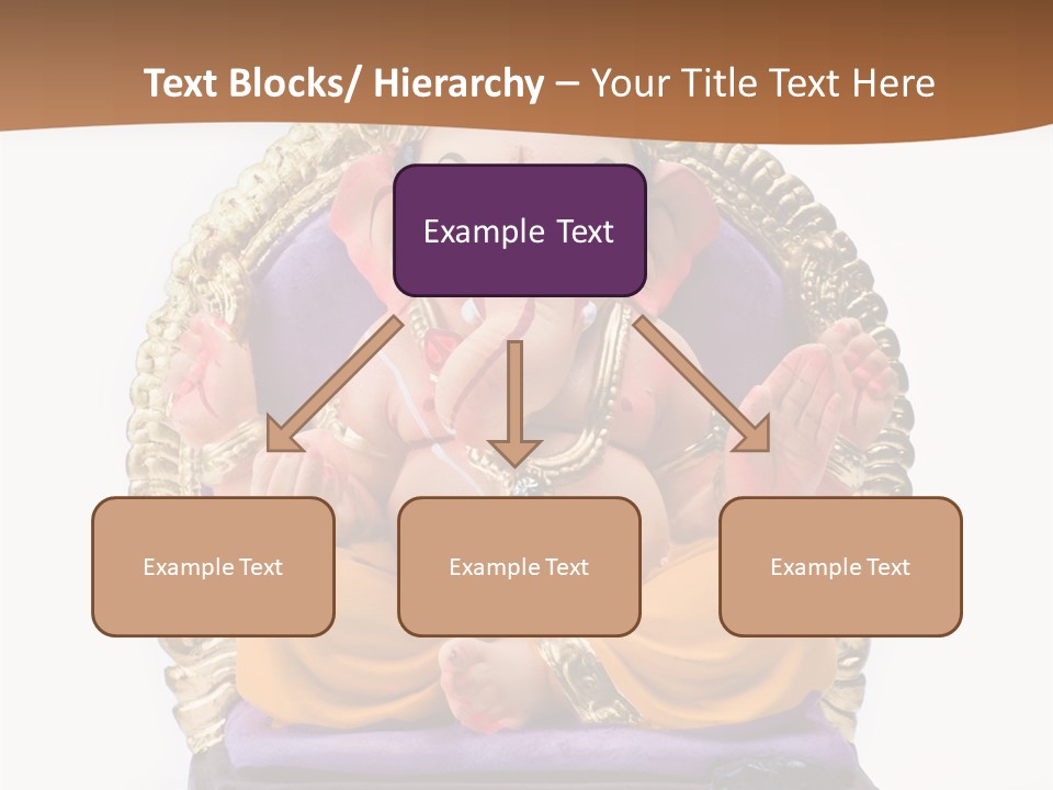 White Religious Idol PowerPoint Template