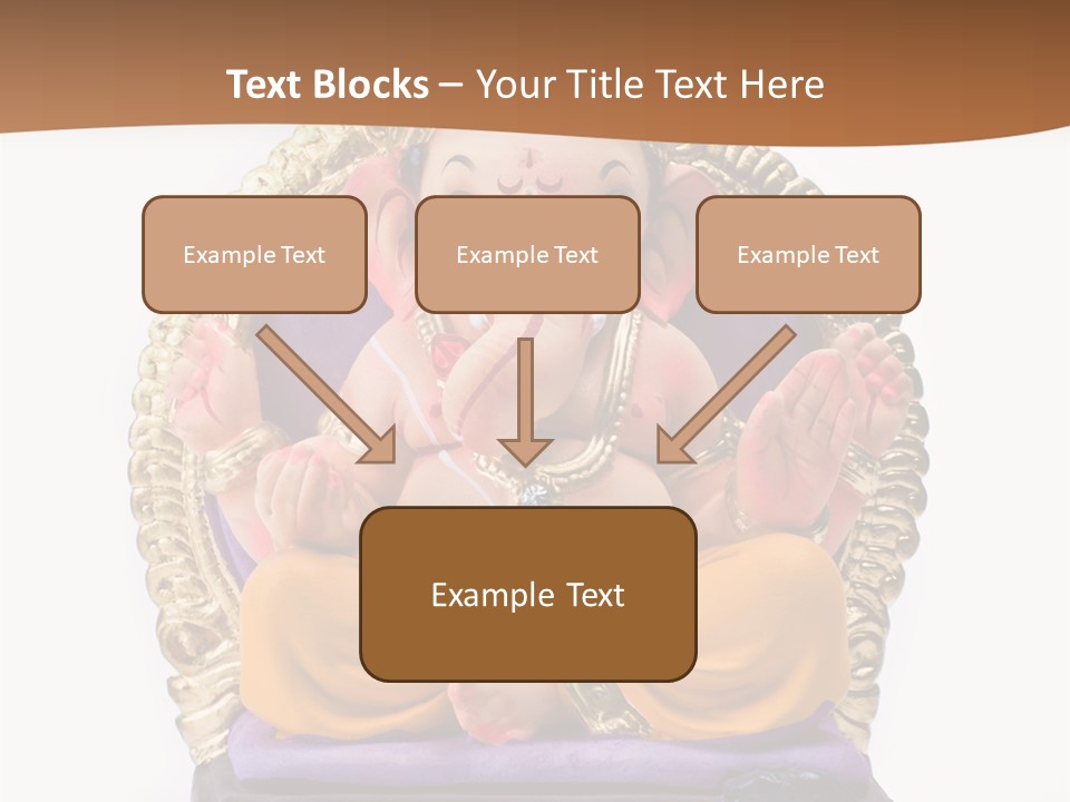 White Religious Idol PowerPoint Template