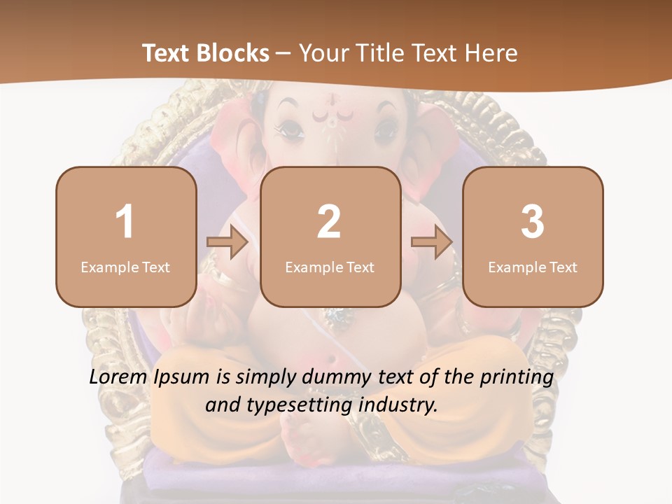 White Religious Idol PowerPoint Template