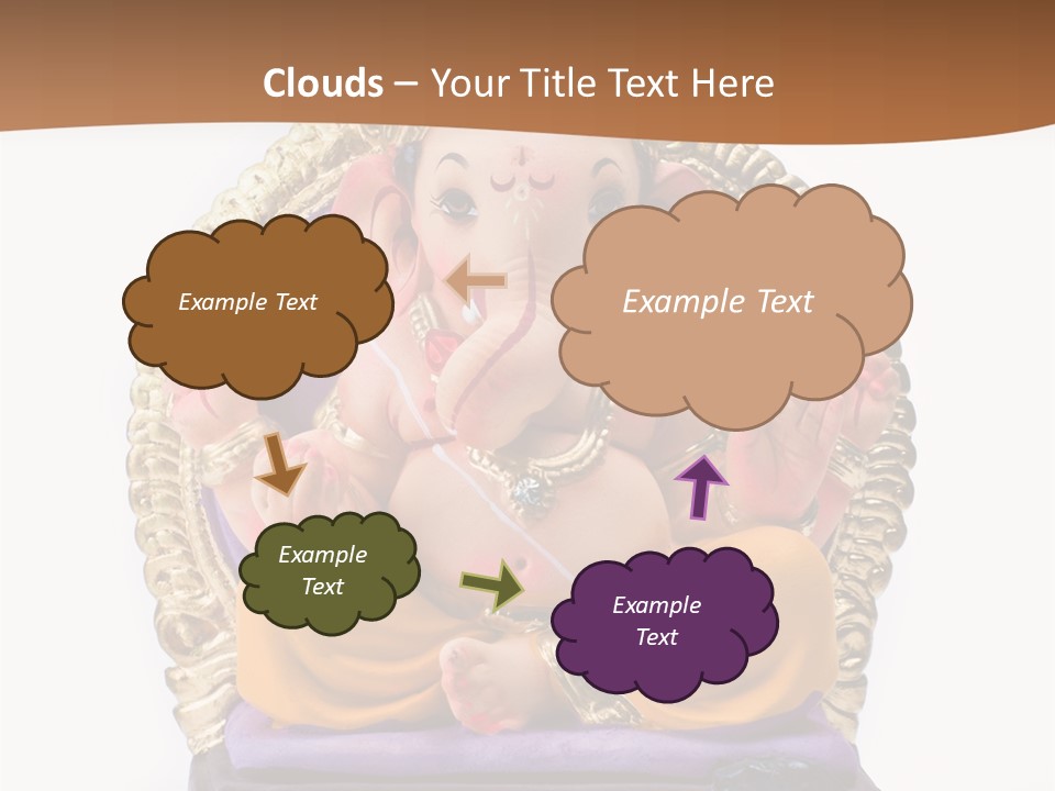 White Religious Idol PowerPoint Template