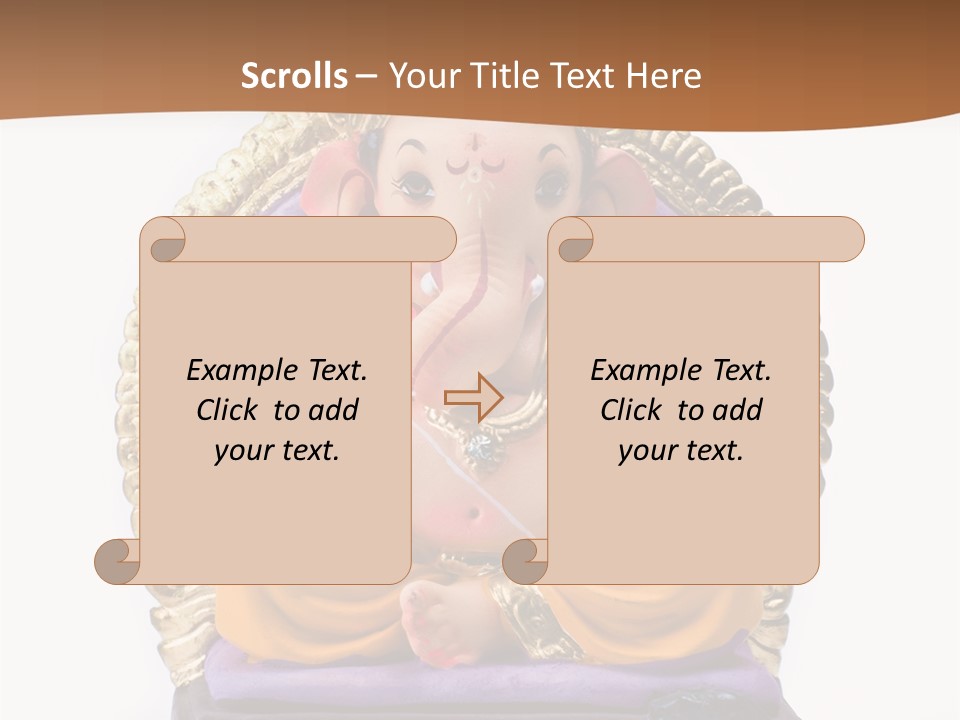 White Religious Idol PowerPoint Template