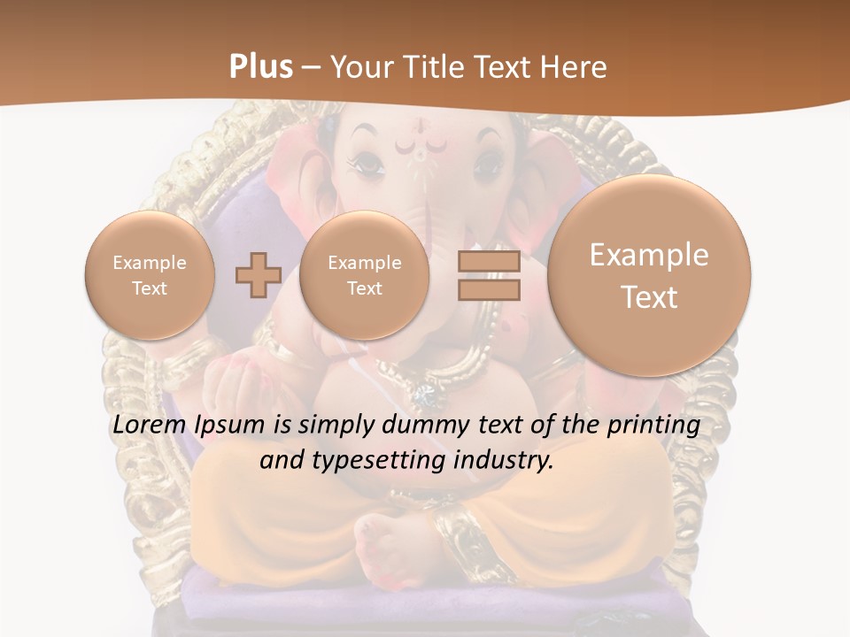 White Religious Idol PowerPoint Template