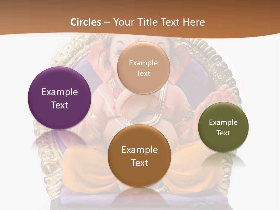 White Religious Idol PowerPoint Template