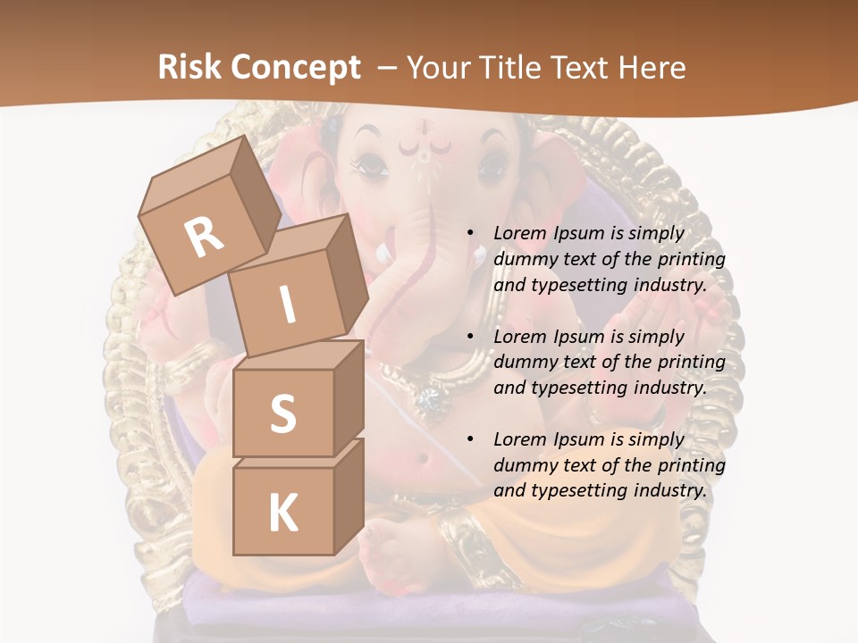 White Religious Idol PowerPoint Template