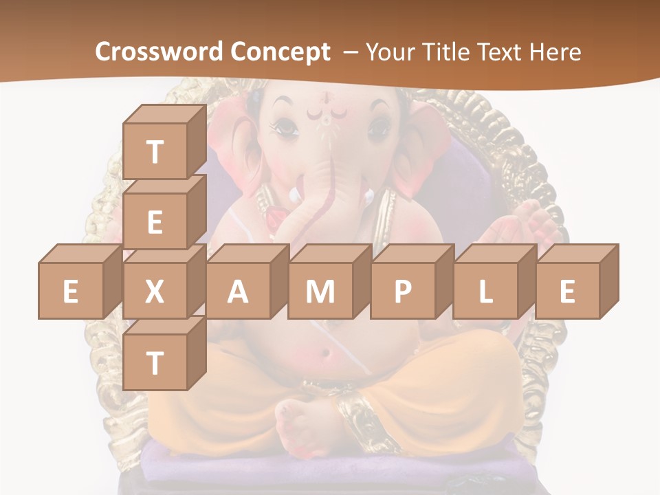 White Religious Idol PowerPoint Template