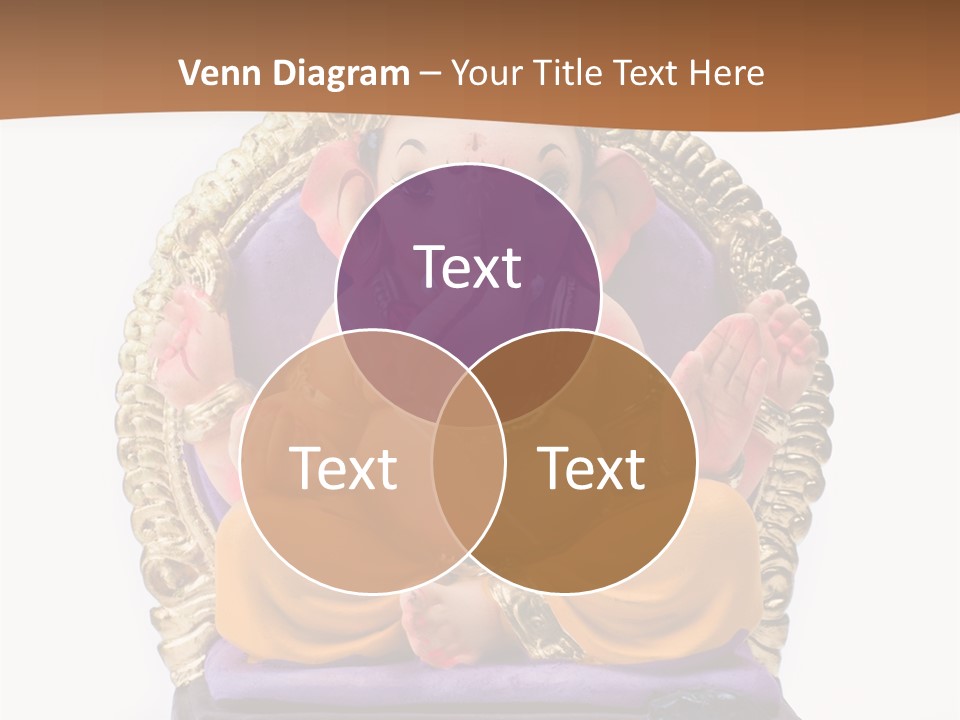 White Religious Idol PowerPoint Template