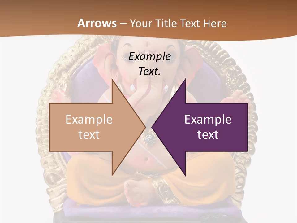 White Religious Idol PowerPoint Template