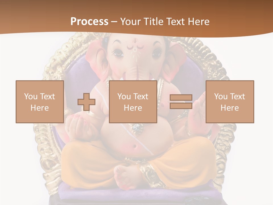 White Religious Idol PowerPoint Template