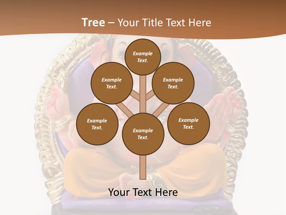 White Religious Idol PowerPoint Template