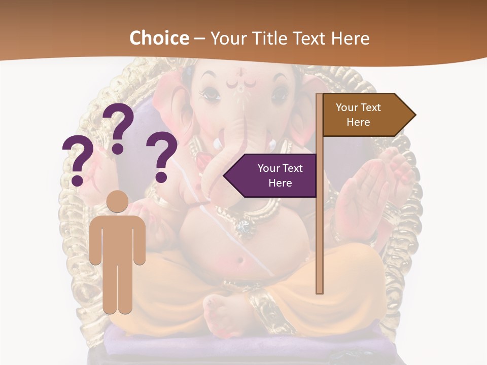 White Religious Idol PowerPoint Template