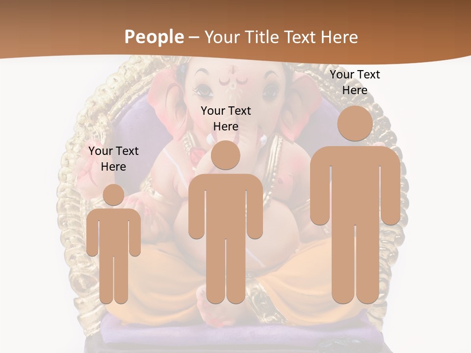 White Religious Idol PowerPoint Template