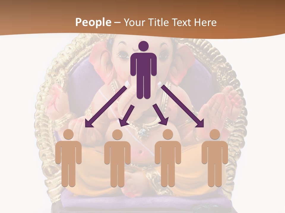 White Religious Idol PowerPoint Template