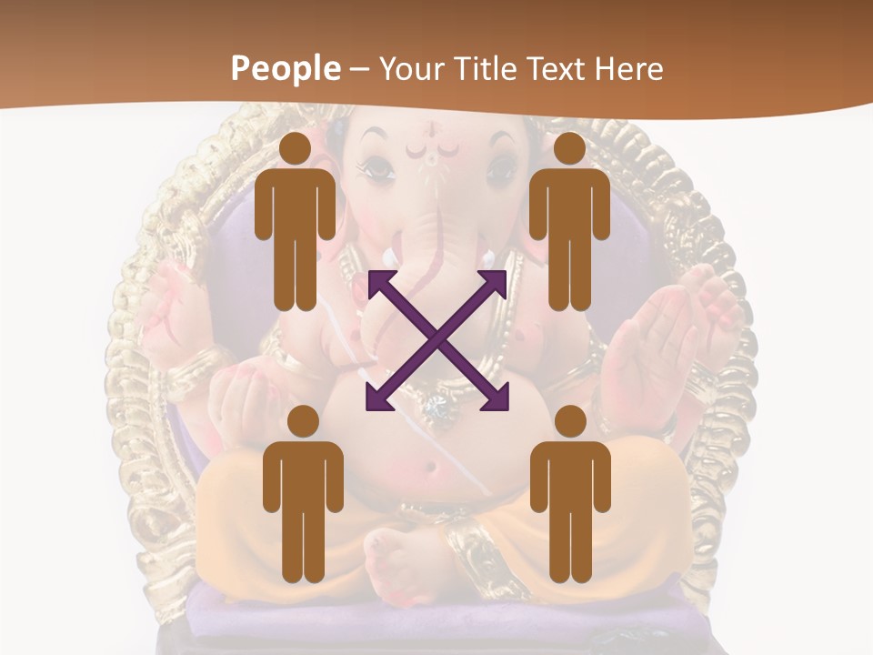 White Religious Idol PowerPoint Template