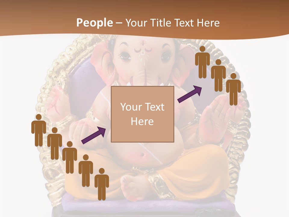 White Religious Idol PowerPoint Template